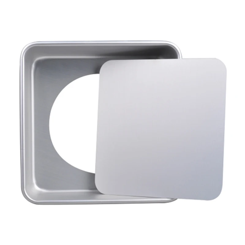 Cake Pan Aluminium Alloy Square Mould Durable Aluminium Alloy Square Removable Bottom Cake Pan 6Inch