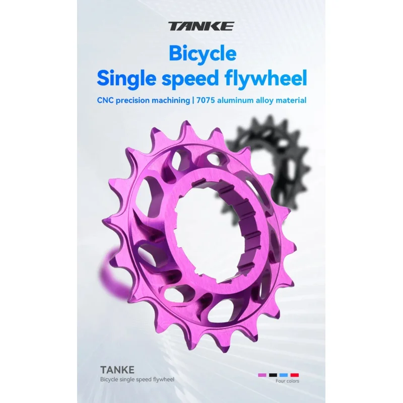 

TANKE-Комплект для переоборудования односкоростного маховика, кассетный зубьев 18T, HG, звездочка для шоссейного велосипеда MTB для цепи свободного хода, алюминиевый сплав 7075.