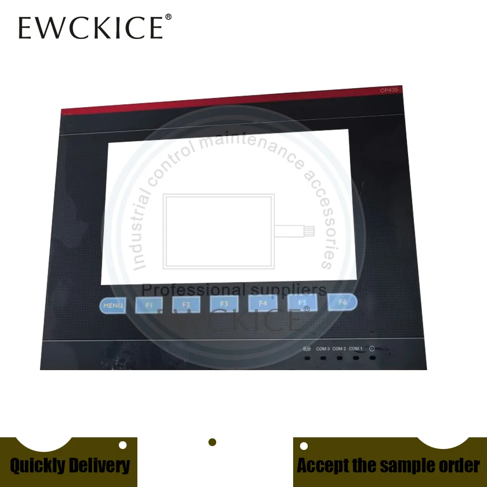 Imagem -03 - Tela Táctil e Etiqueta Dianteira Cp435 t Hmi Cp435t-eth Plc 1sbp260197r1001 Novo