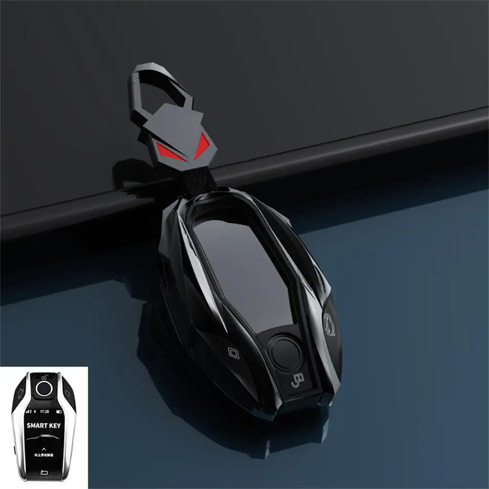 Zinc Alloy Remote Start Smart Car Display Key Case Cover Shell Skin For BMW 5 7 Series X3 X4 X5 X7 G30 G31 G11 G12 G01 GT 730Li