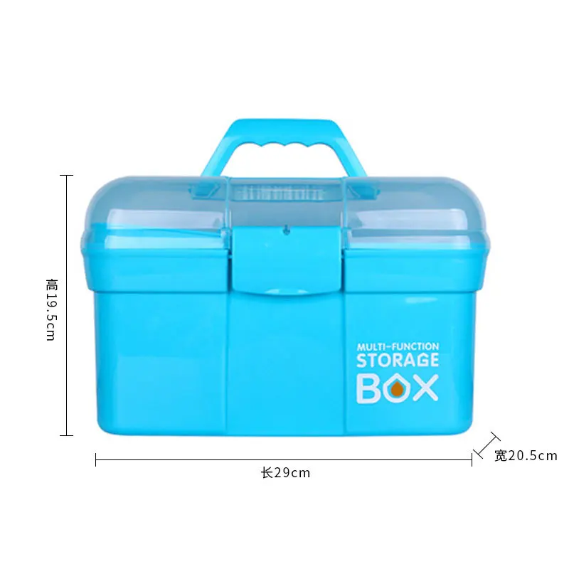 صندوق أدوات مانيكير ذو سعة كبيرة، مصباح علاج مشعاعي محمول، صندوق تخزين مانيكير، شبكة مزدوجة الطبقات، لصالونات الأظافر