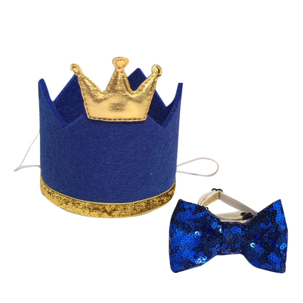 

Festive Pet Party Hat With Bow Tie Set Perfect For Dog Birthday Celebrations Stylish And Comfortable Outfit For Pets