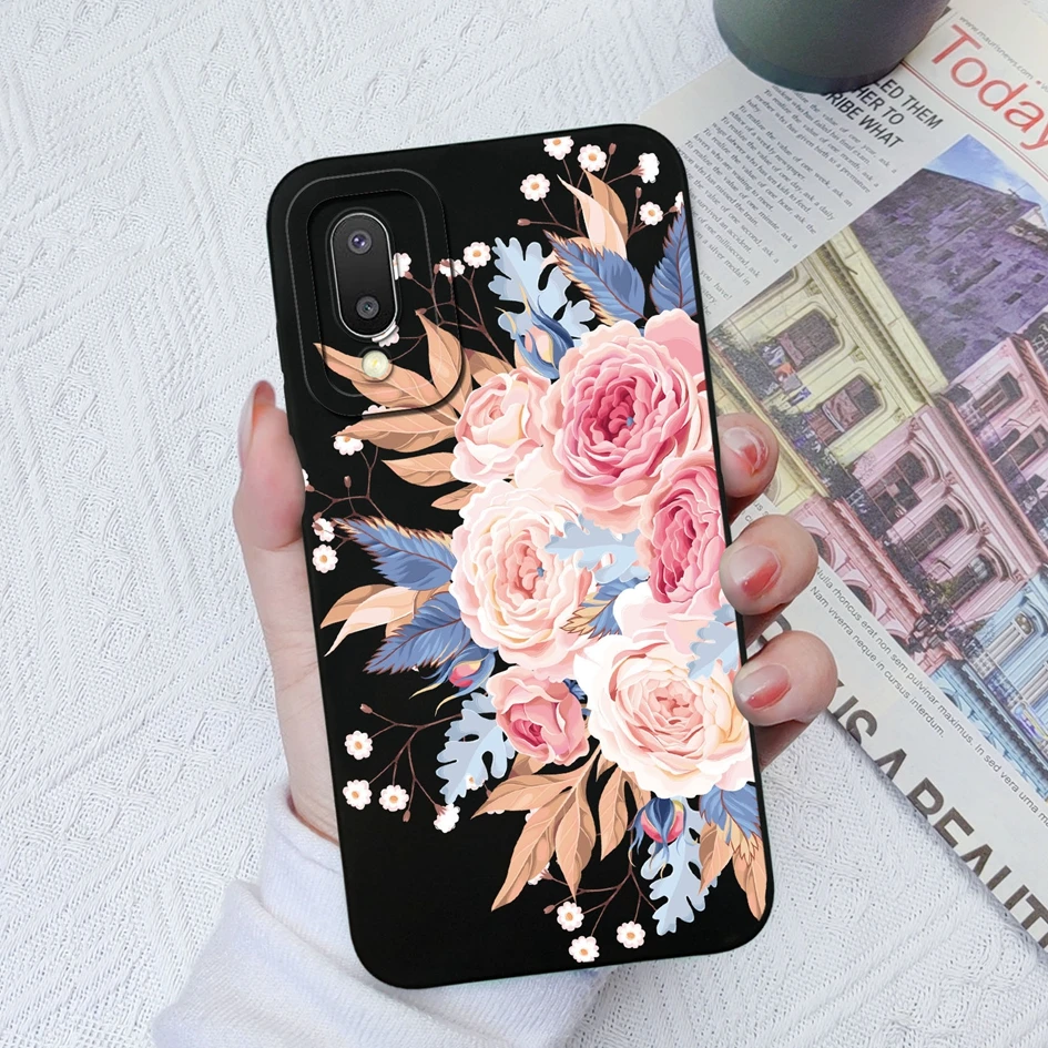 For Samsung Galaxy A02s M02s M 02 Case Back Cover Cute Panda Cactus Soft Silicone Matte Shockproof For Galaxy A02 M02 Funda Capa