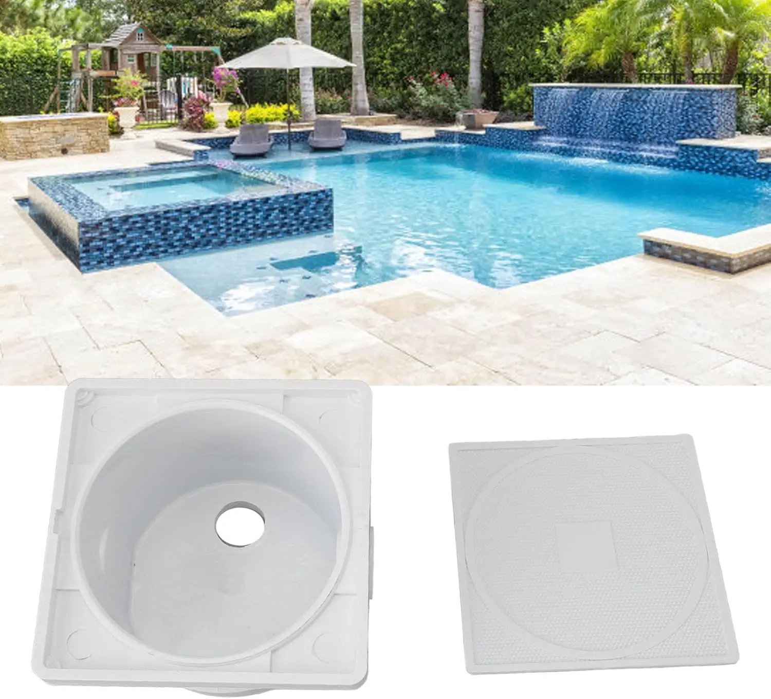 Unterwasser-Lichtverteilerkasten ABS Outdoor Wasserdichte Kabelverbindungsbox für Schwimmbäder