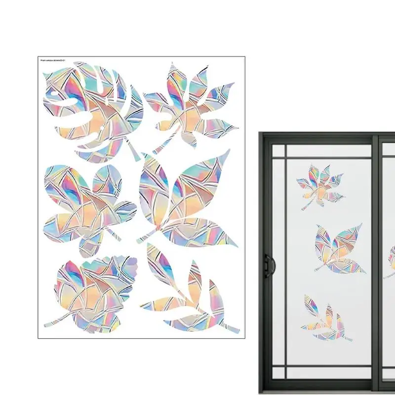 Sun catcher Rainbow Prism Butterfly Static Glass Sticker Colorful Window Sticker PVC Anti-collision Crash Glass Home Decor