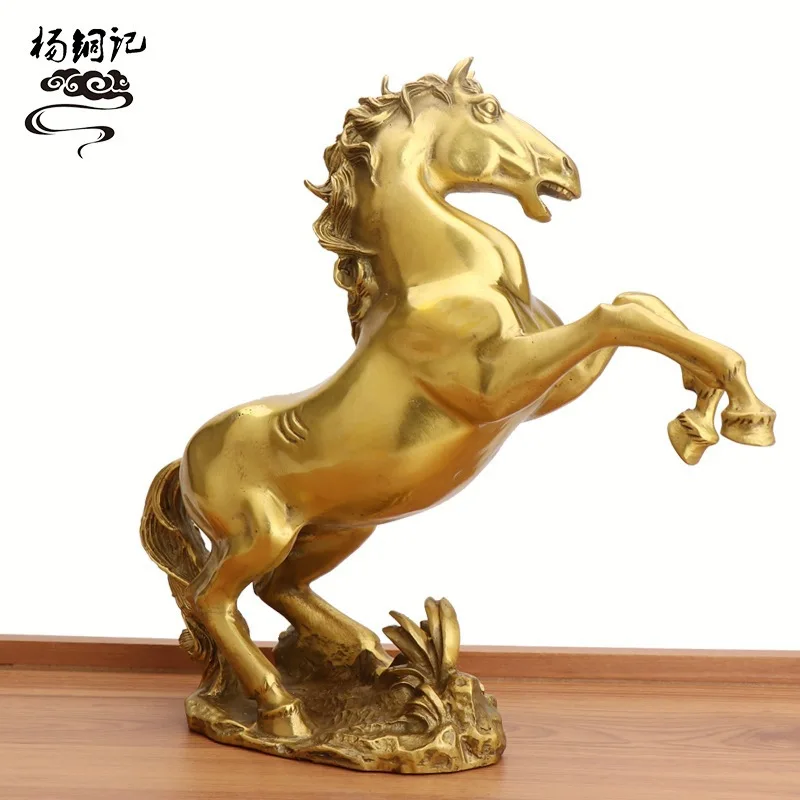 Yang Tongji Office Decoration, Zodiac , Symbolizing Success, Bronze Leaping Horse