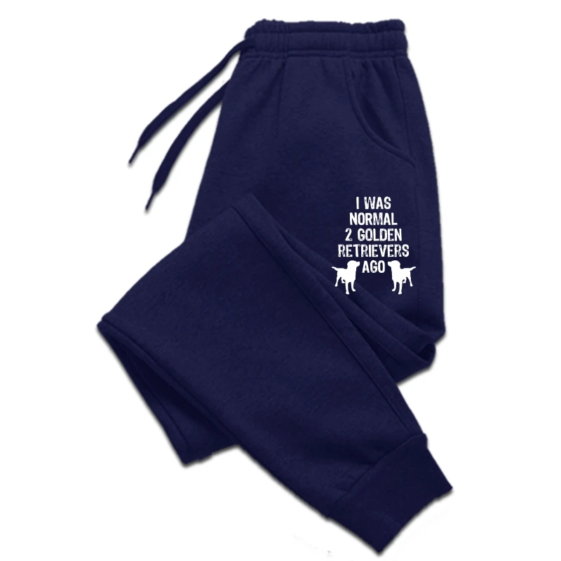 

I Was Normal 2 Golden Retrievers Ago Funny Dog Men trousers Graphic Men Man pants Printed On men's pants pants Cotton Design