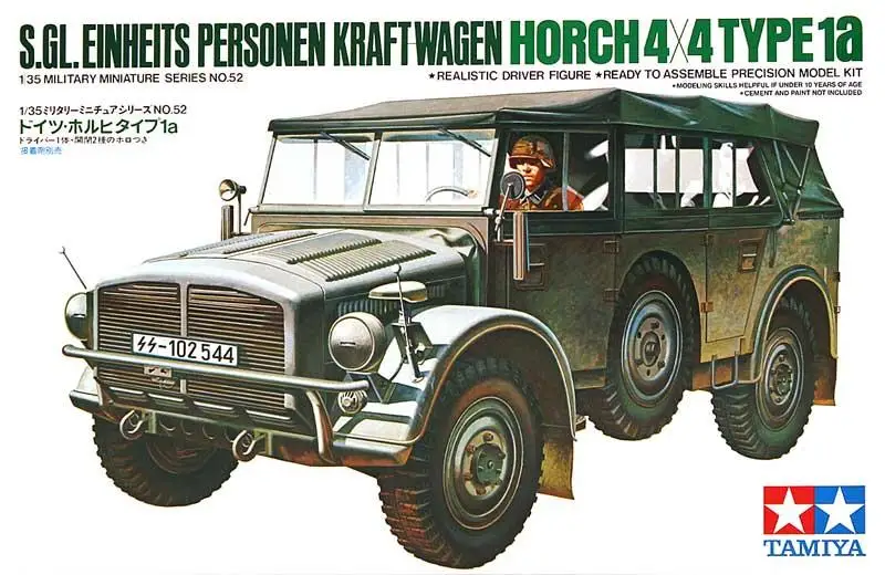 

Tamiya 35052 1/35 S.Gl. Einheits Personen Kraft-Wagen Horch 4x4 Type 1a