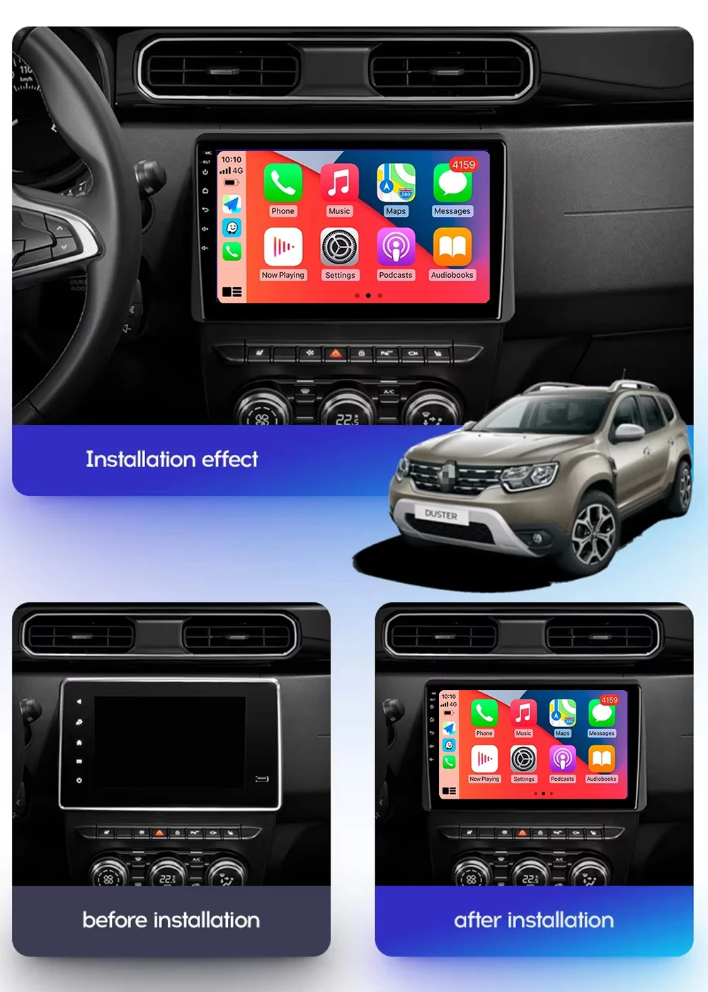 Android14 Car Radio For Renault Duster HM 2 II 2019 - 2021 Arkana 1 I 2019 - 2021 Navigation GPS Multimedia Player stereo BT DSP