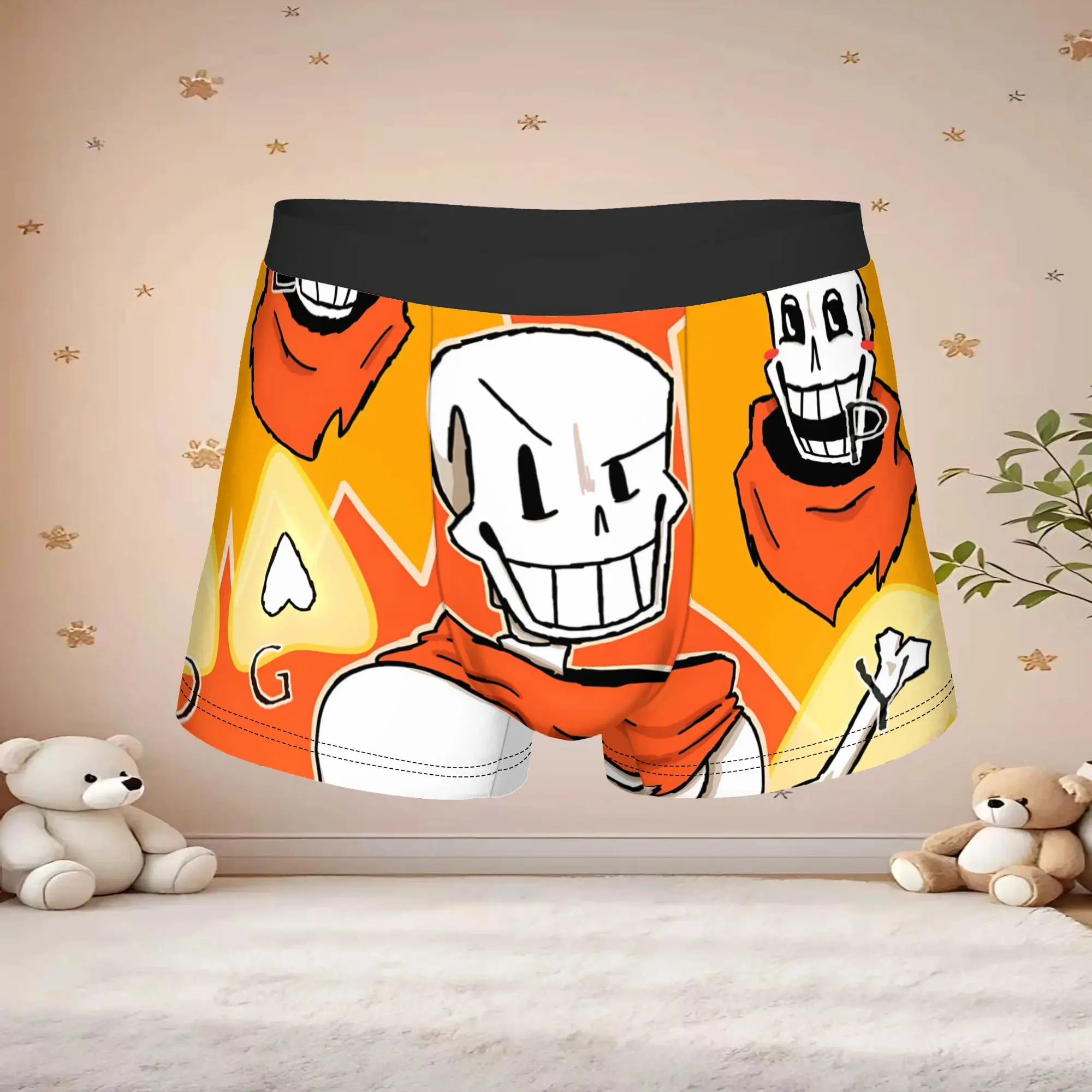 1pc Fashion Undertale Anime Pattern Underpants Breathable Panties Men Underwear Suitable Shorts Boxer Briefs