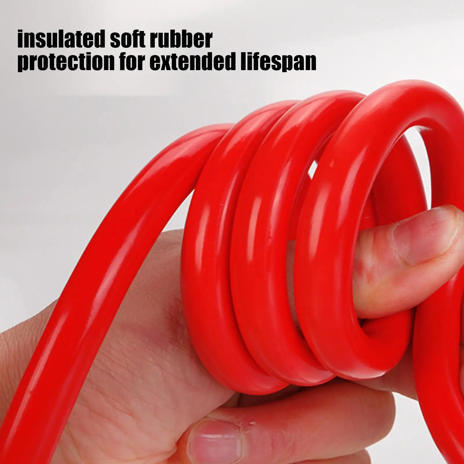 

Battery Charger Clips Insulation Protection Booster Anti-Slip Handle Automotive Battery Cable For Truck SUV Motorcycle RV Lawn