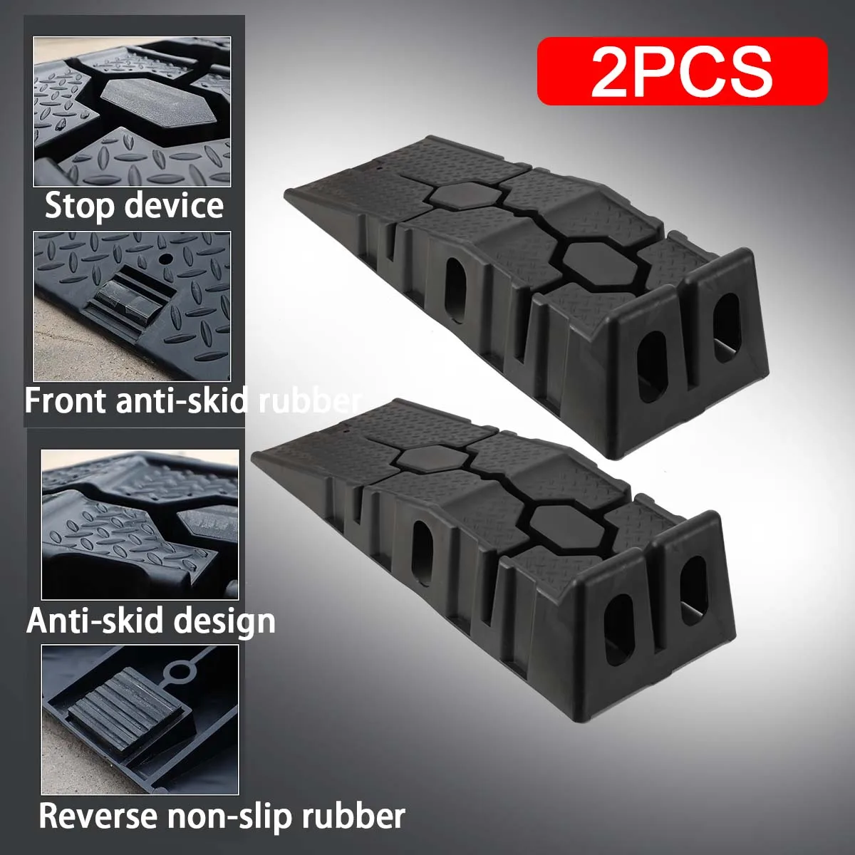 1 زوج أسود 2500 كجم منحدرات السيارات الثقيلة المضادة للانزلاق منحدر العمل زيت السيارة تغيير إصلاح صيانة سترة رفع أدوات