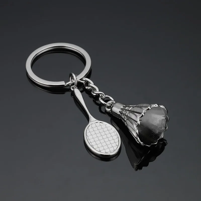 Mini Tennis Racket Golf Pingpong Badminton Pendant Keychain Sport Keyring Key Chain Ring For Teenager Fans Jewelry llaveros Gift