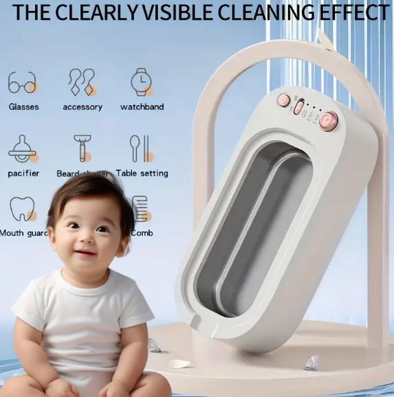 

Портативное средство для чистки очков | Многофункциональный с USBCharging, высокочастотная вибрация, 360° ° Автоматическое удаление пятен Deep Clean,