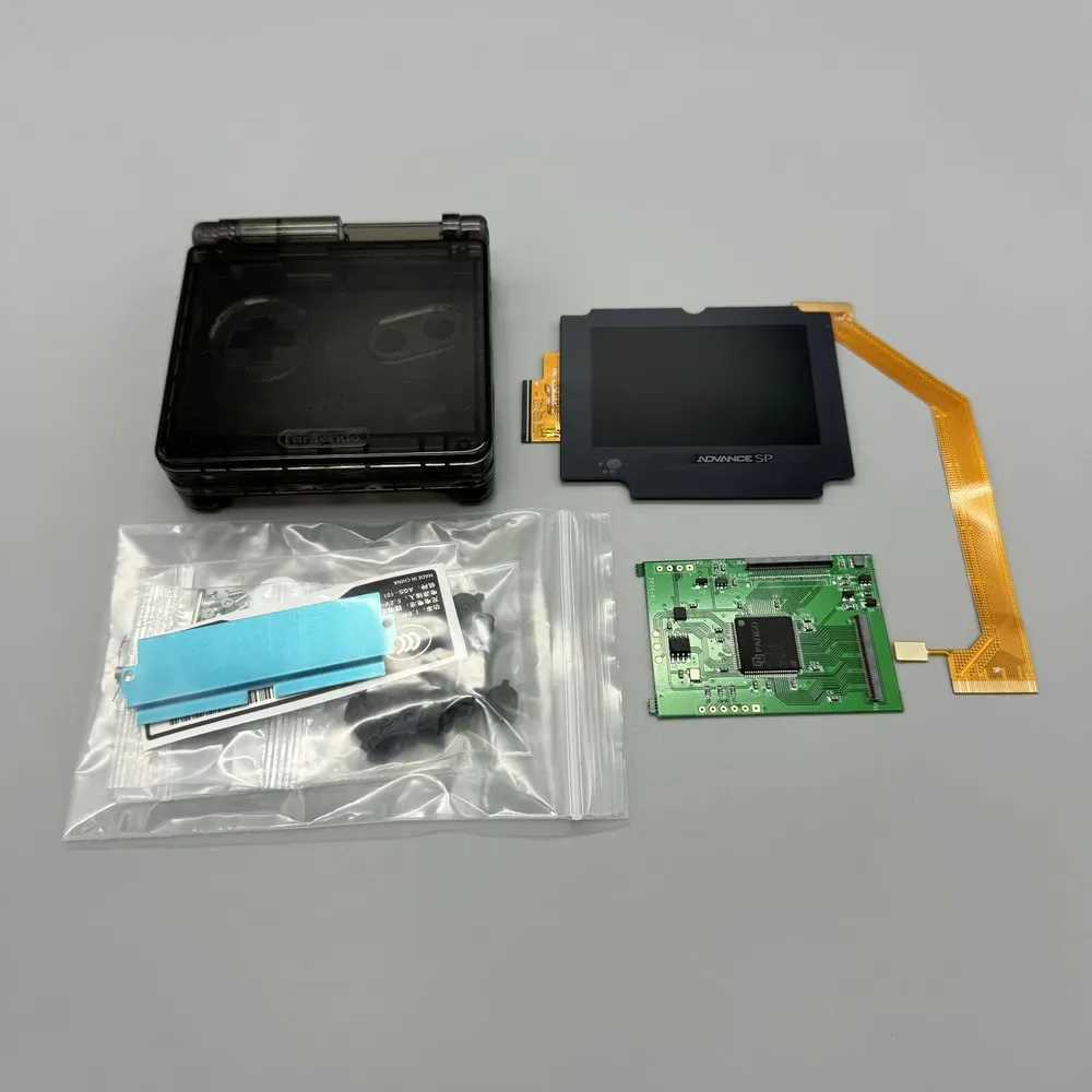 2025 new GBASP IPS LCD 2.9 "IPS high brightness LCD and shell kit for Gameboy advance SP