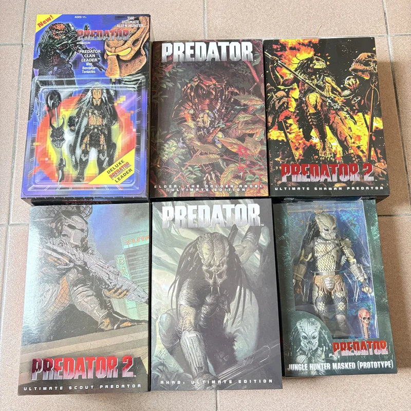 NECA Shaman Ahab Scout Celtic Predator cicatriz enmascarada figura de depredador cazador de la jungla figura de acción sinmascarar Ultimate Scout Predators