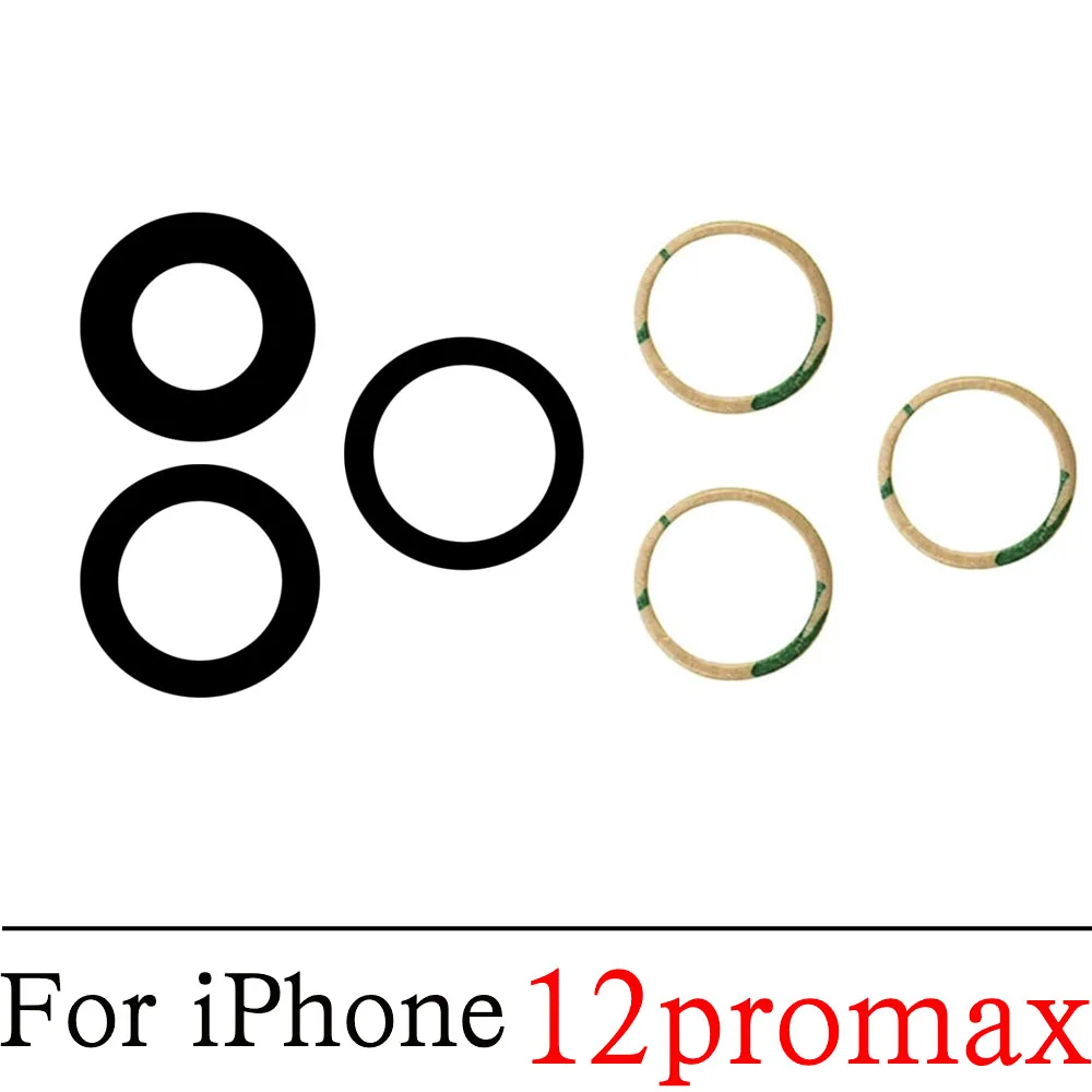 Rear Back Camera Glass Lens Replacement for iPhone 12 13 Mini 14 15 Plus Pro Max With Adhesive Tape view 6