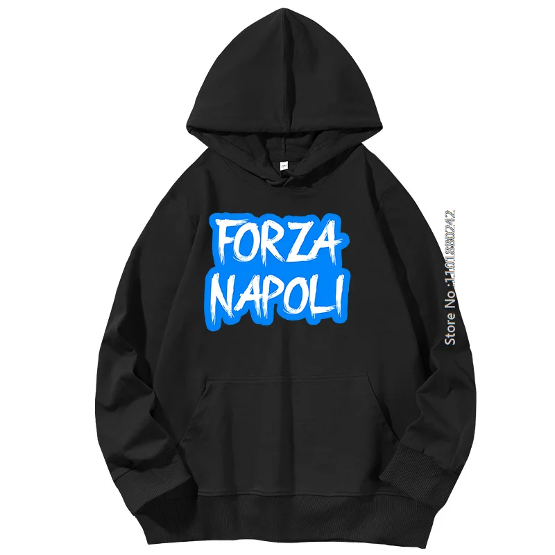 Fashion New In Hoodies & Sweatshirts Italy Soccers Champion Napoli Graphic Hooded Sweatshirts Spring Autumn Men's Sportswear