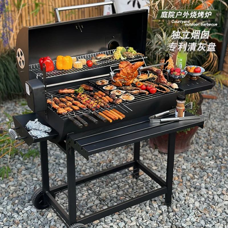 Outdoor Craftsman Barbecue Stove Home Villa Courtyard American Charcoal Barbecue Frame Home Garden Outdoor Barbecue Stove