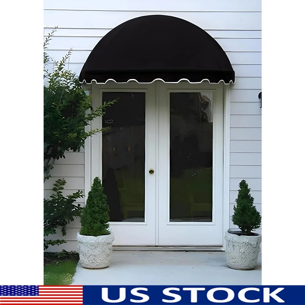 

Door Window Sunbrella Canopy Awning 5 Colors 3 Sizes Outdoor Patio Shelter Installation Hardware Included Durable Frame 50000