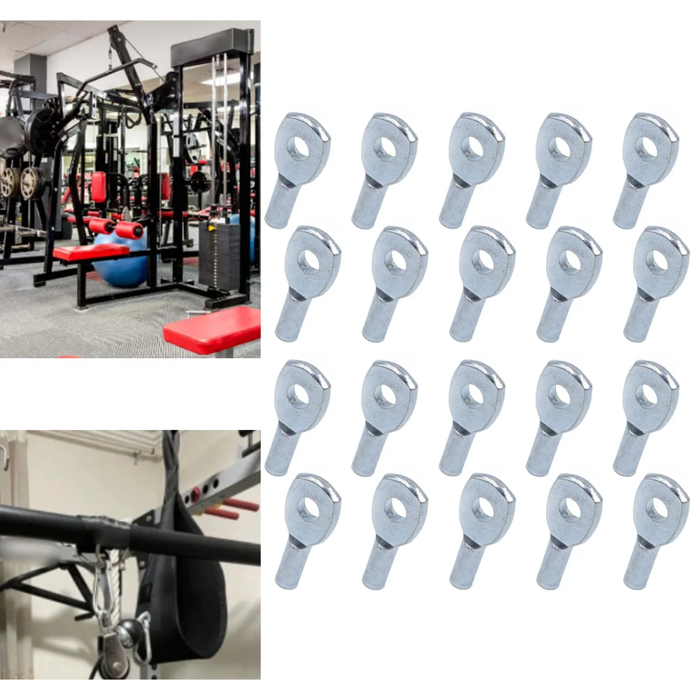 Wire Rope Terminal Pulley Stopper 5 Mm 0.20 Inch Fitness Secures Cable Ends Rounded Chamfers Prevents Loosening
