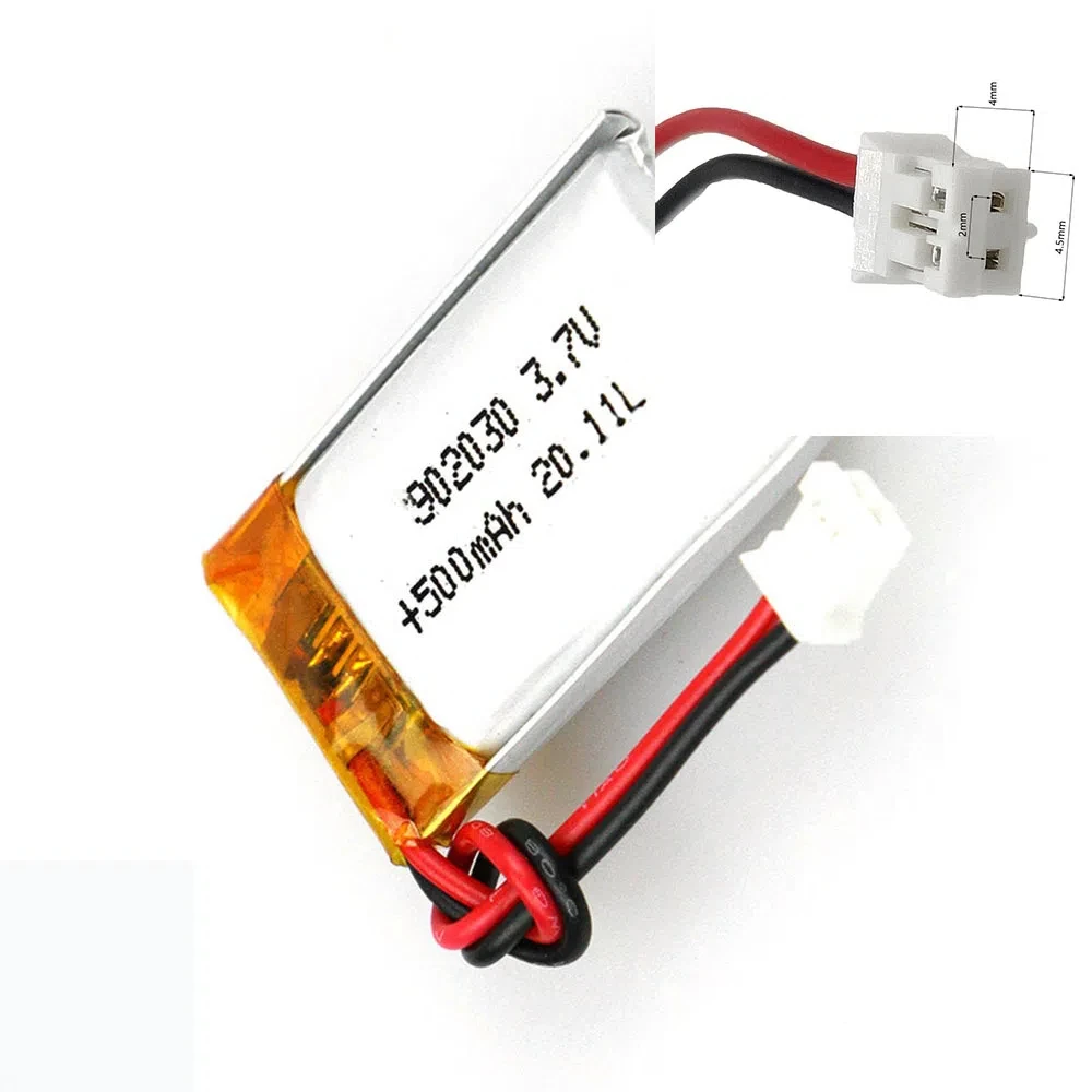 Rechargeable 3.7V 500mAh 902030 Lithium Polymer Ion Battery For MP1017 MOBILE POWER ELECTRIC TOYS MP3 CHARGING TREASURE POWER