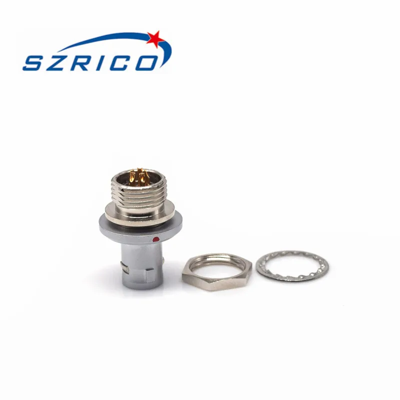 SZRICO B Series 1B FWG Type 5-pin Core Male and Female Head Seat Connectors Soldered Plate Connection