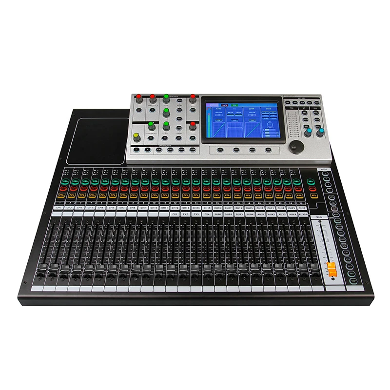 Free OEM Touch Screen Audio Mixer 24 Channels Audio Mixer Digital Mixing Console