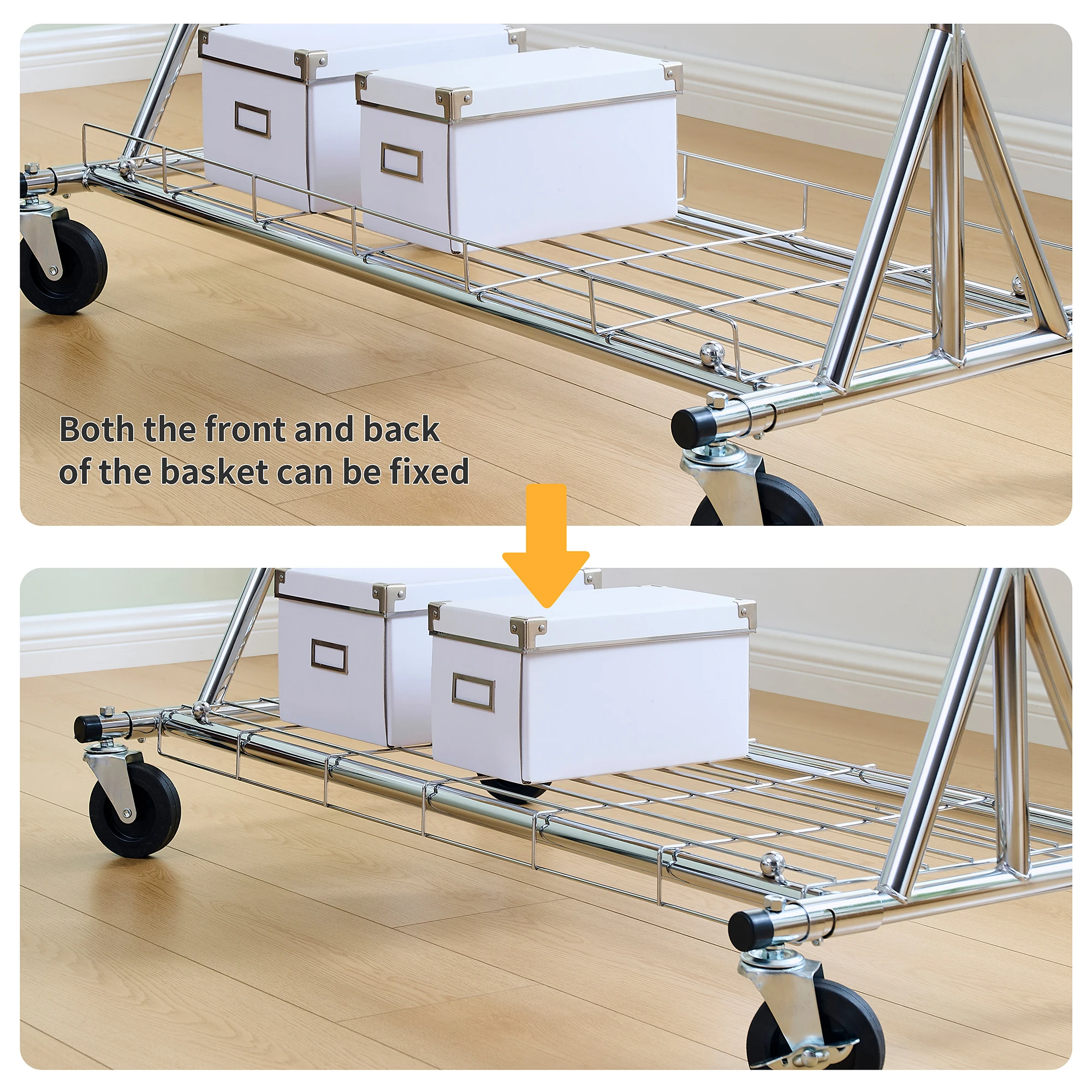 600LBS Heavy Duty Hangers for Commercial Heavy Duty Hangers Foldable and Wheeled Portable Hangers, Cart