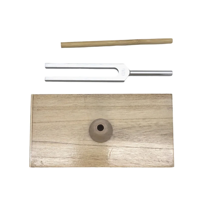 B48B-Per kit didattico per risonanza curativa sonora Diapason da 432 Hz con scatola e custodia