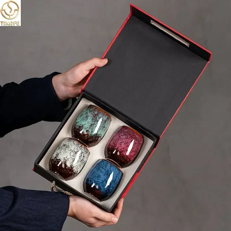 175 ml Keramik-Kaffeetassen, Teetasse, Porzellan, Expresso-Tasse, Zuhause, kreatives Teetassen-Set, Box-Paket, ке Seanкаек