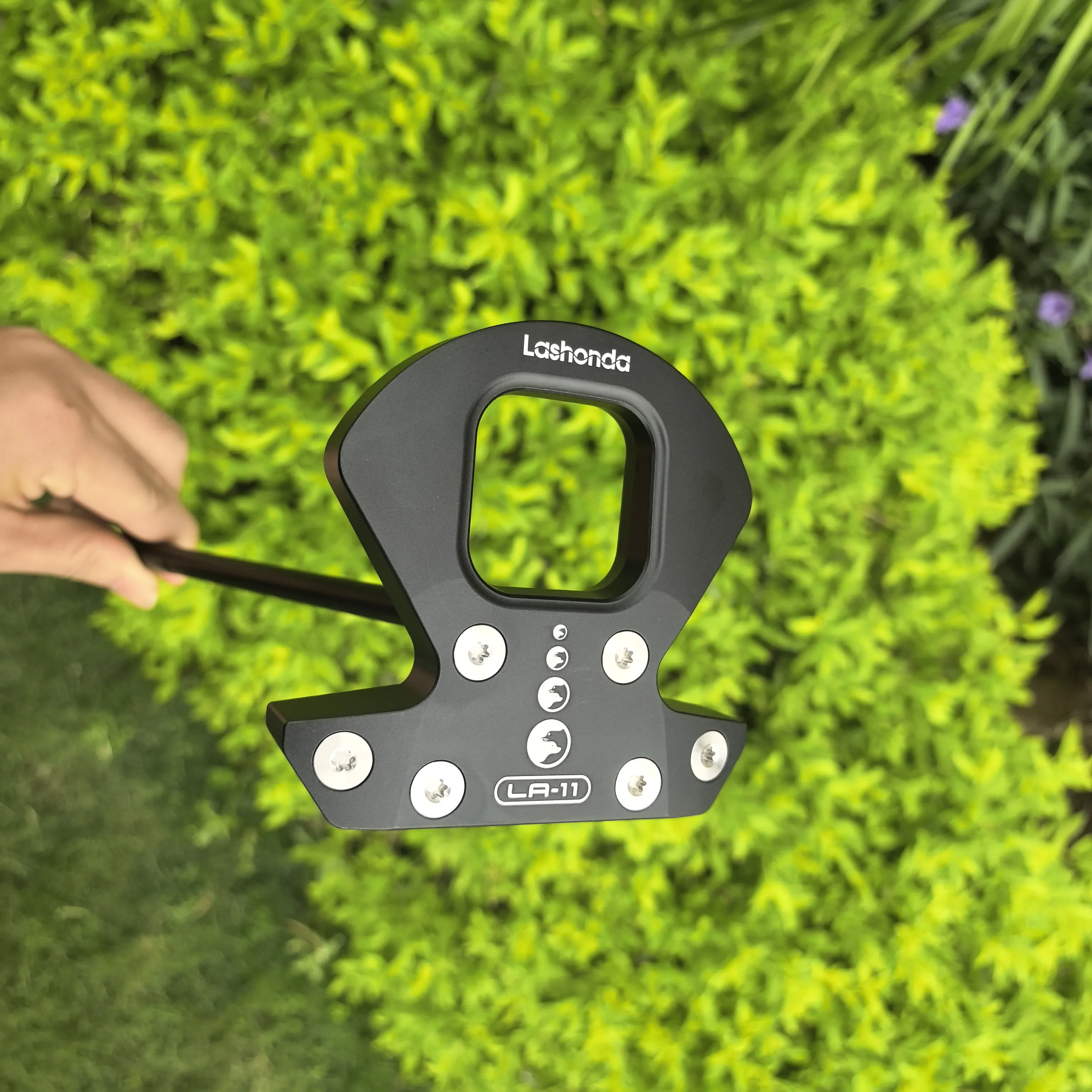 Lashonda LA11 Golf Hollow Square Hole Mallet Putter, High MOI, Torsion Resistance, Stable Shots, CNC Milled 6061 Al Head, Zero T
