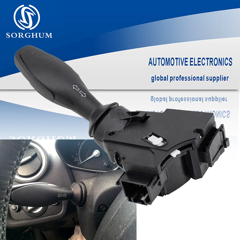 

8A6T-13335-AD Turn Signal Switch For Ford Fiesta MK6 2008 2009 2019 Headlight Stalk Combination Switch 8A6T13335AB 8A6T13335AC