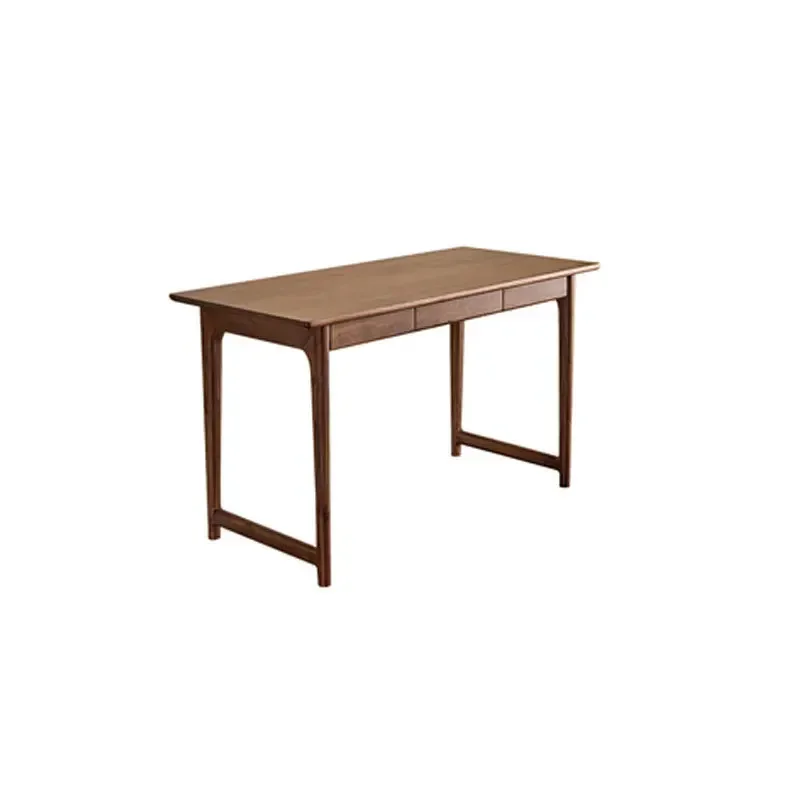 

Nordic imported all solid wood black walnut desk simple Japanese cherry wood tea table desk balcony tea table