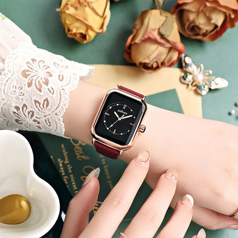 Presente cinto de silicone relógios moda relógio de pulso de quartzo relógio de quartzo casual requintado relógio feminino