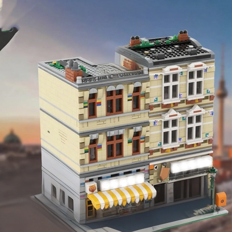 

3783pcs MOC Berlin Modular Building Modular Buildings Building Blocks Christmas Gift Assemble Exclusive Collector Showcase