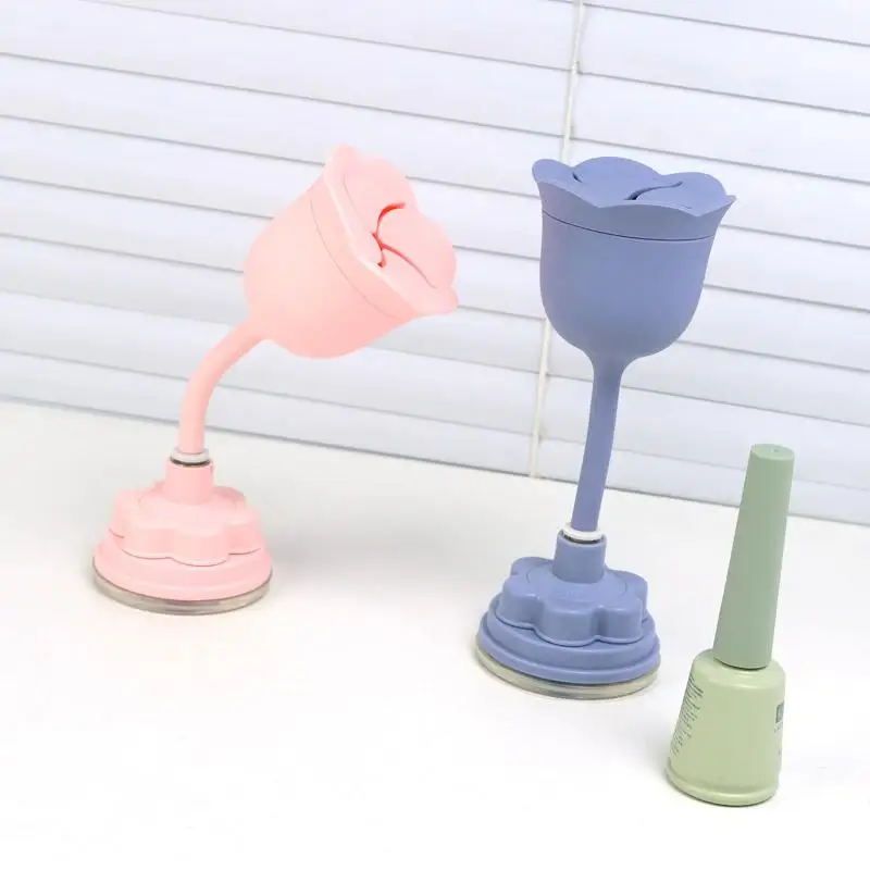 실리콘 매니큐어 홀더 안티 스플래시 병 스탠드 DIY 살롱 매니큐어 네일 주최자 디스플레이 스탠드 네일 아트 도구 액세서리