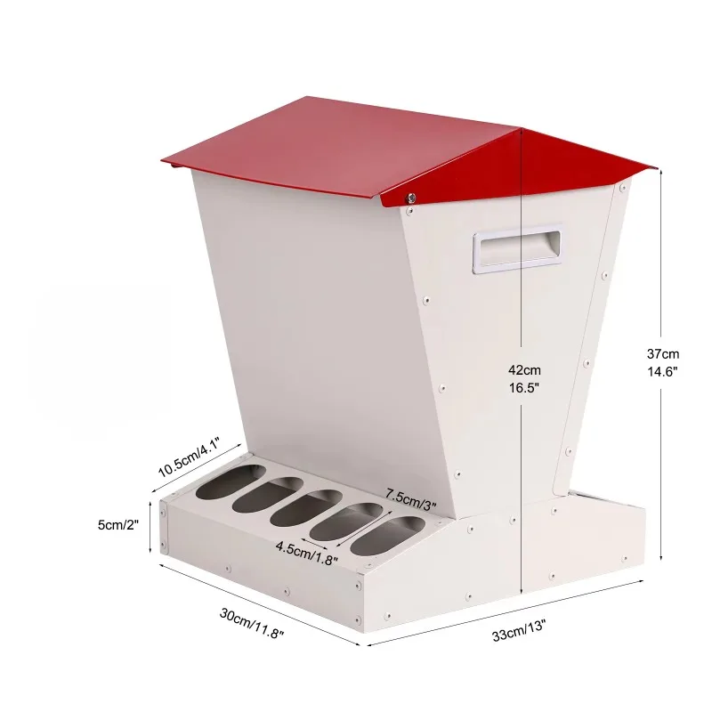 Alimentador automático de frango de alta qualidade, alimentadores de aves para galinhas, 10 furos, calha de alimentação de frango para venda