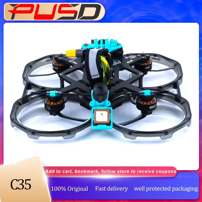 

AxisFlying Cineon C35 V2 3.5inch FPV Drone Frame Cinewhoop FPV 6S 40A C204 /C206 Motor Support DJI O3 For FPV Freestyle RC Drone