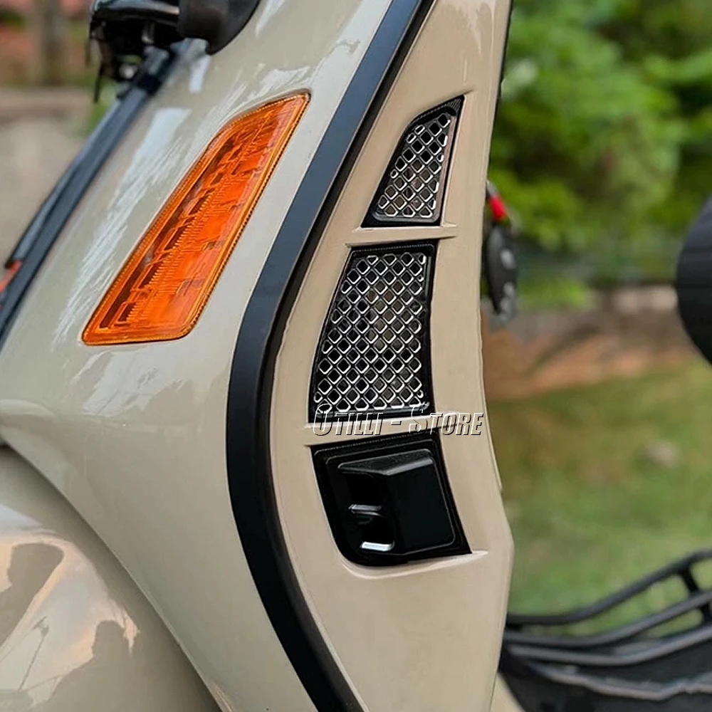 اكسسوارات الدراجات النارية شبكة المبرد غطاء حماية مبرد الزيت شواء حماية لفيسبا GTV 300 GTV300 GTS 300 GTS300 2023 2024 #6