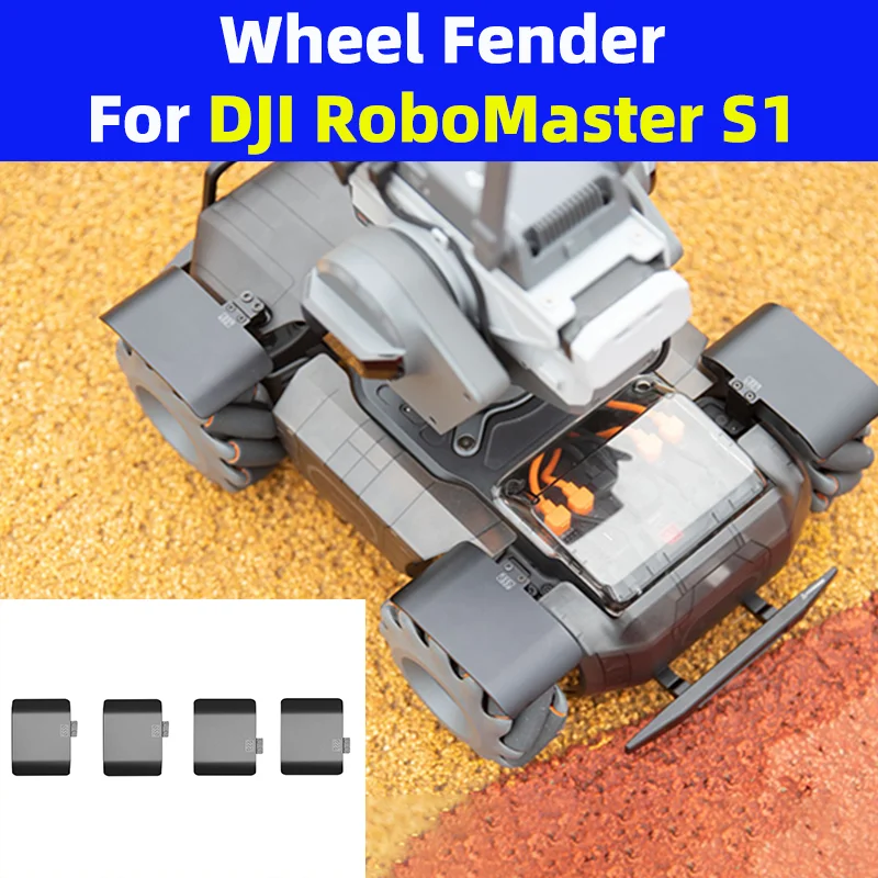 For DJI RoboMaster S1 Educational Robot Lightweight Aluminum Alloy Wheel Fender Wheel Ttires Protective Fender Refit Accessories