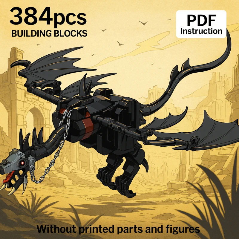 

Gobricks MOC Die Fell Beast Ziegel Modell Ringe Film Serie Beast Baustein Kreative DIY Montage Sammlung Spielzeug Gfit