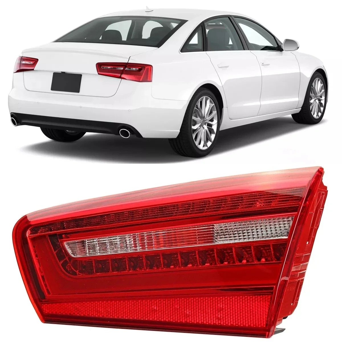 

Pop Pop LED Rear Tail Light Brake Lamp For Audi A6 C7 2010-2016 4GD945093 4GD945094 Car Rear Bumper Light Warning Signal Light