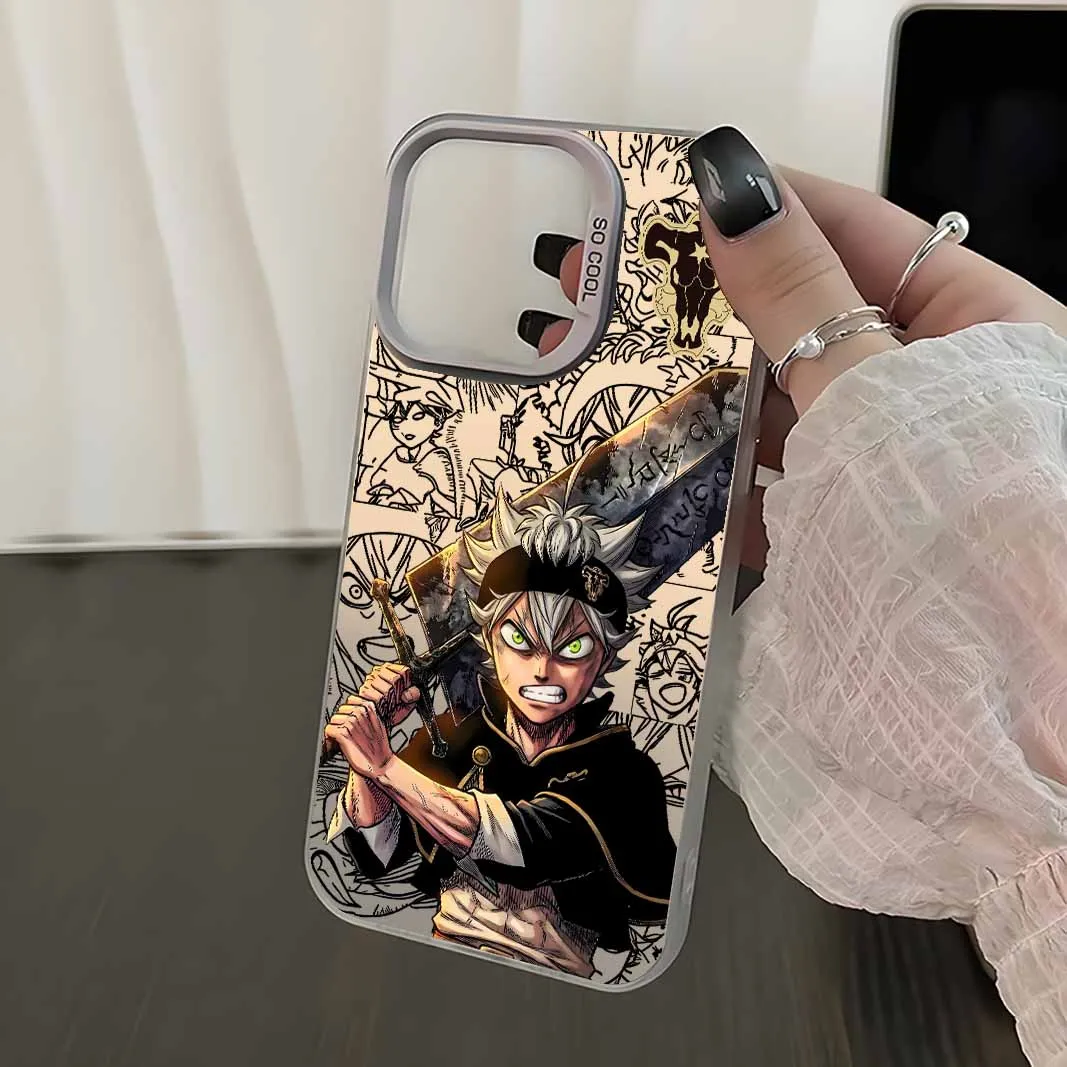 Funda de silicona colorida Black Clover Asta para Xiaomi Redmi Note 15 14 13 12 11E 11S 11 Pro Plus Lite Max