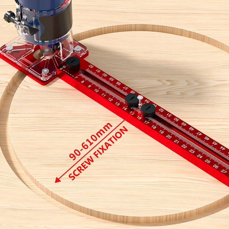 Imagem -02 - Woodworking Router Milling Groove Bracket Corte e Fresagem Ferramenta Circular Ferramentas Auxiliares de Perfuração em 1