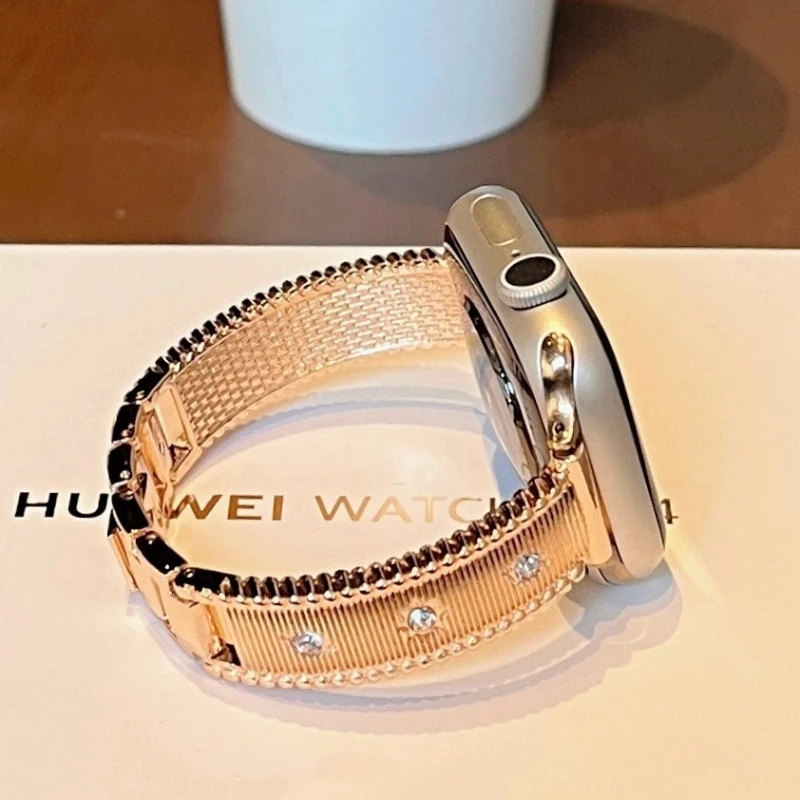 Damenarmband für Apple Watch Series Ultra 12 11 10 9 8 7 6 5 4, Diamant-Metallarmband für iWatch, 45 mm, 41, 44, 40, 42, 46, 38, 49 mm.