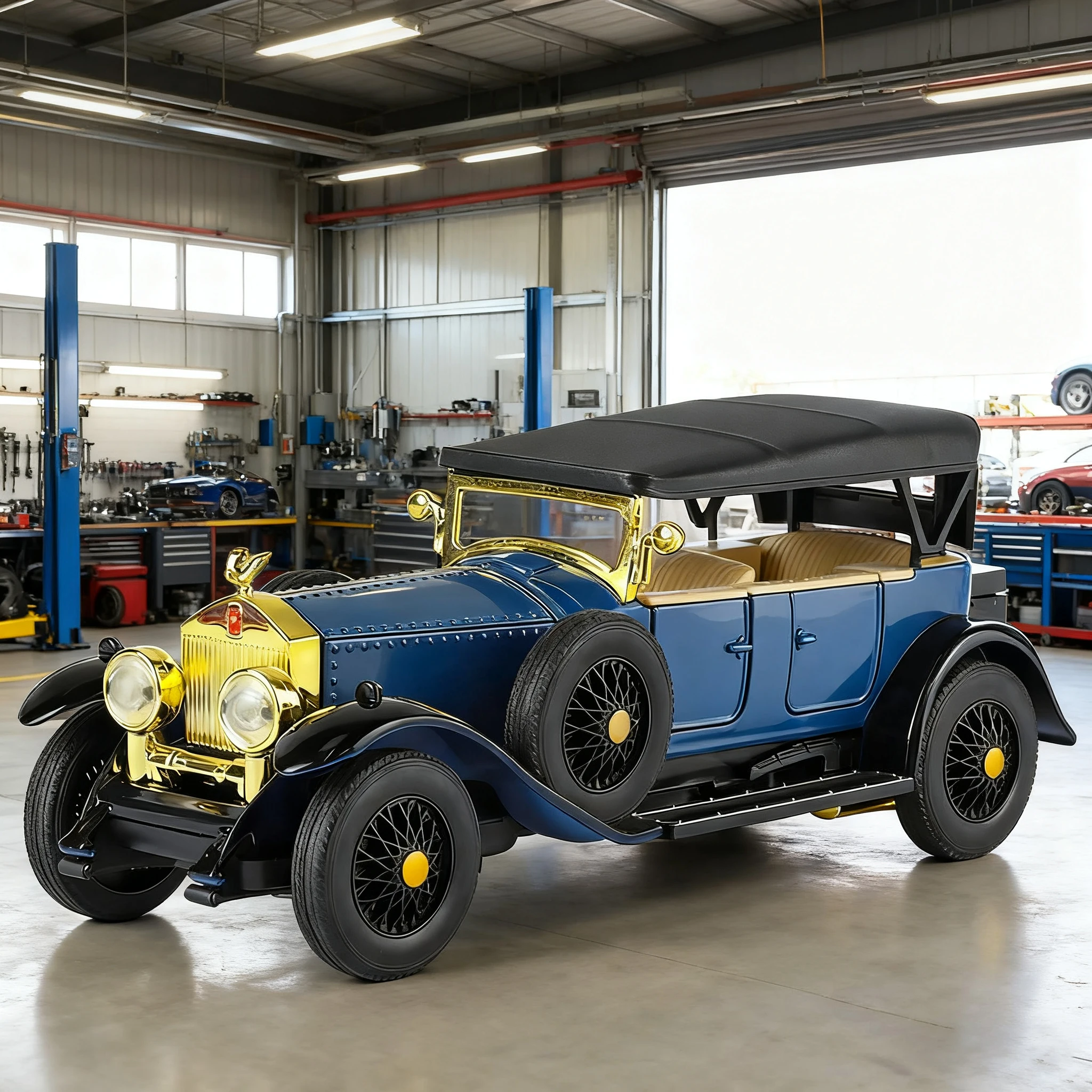 

1:32 Rolls Royce Phantom I 1925 модель автомобиля из сплава, игрушечный автомобиль, литье под давлением металла, звуковой и световой автомобиль, игрушки для детей, автомобиль