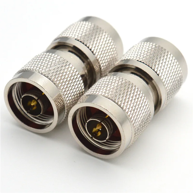 Adaptateur coaxial RF de type N mâle vers N mâle, connecteur droit L16 N cuivre laiton, 1 pièce