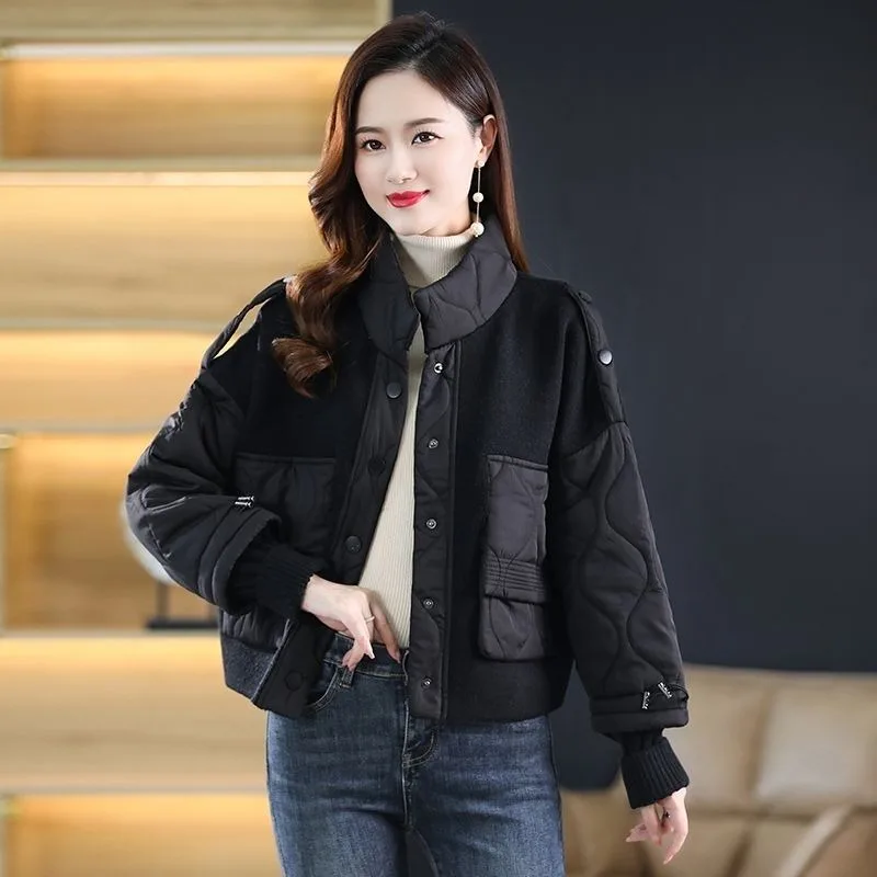 Women's Fall Winter Tops Coat Button Pockets Slim Loose Casual Simple Premium Design Fashion Soft Comfortable Versatile Niche