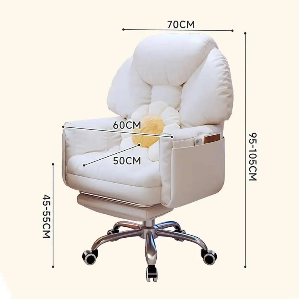

Ergonomic Trendy Office Chair Simple Elastic Modern Nordic Gaming Chair Mobile Luxury Chaise De Bureaux Office Furniture
